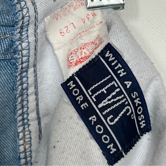 Vintage Levi's 530 with A Skosh More Room W32xL28 Blue Jeans-Orange Tab- USA - Picture 10 of 10